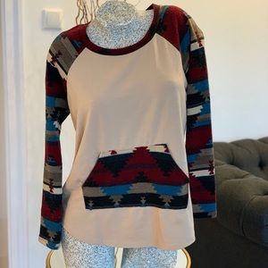 Southwest 3/4 Sleeve with Pocket